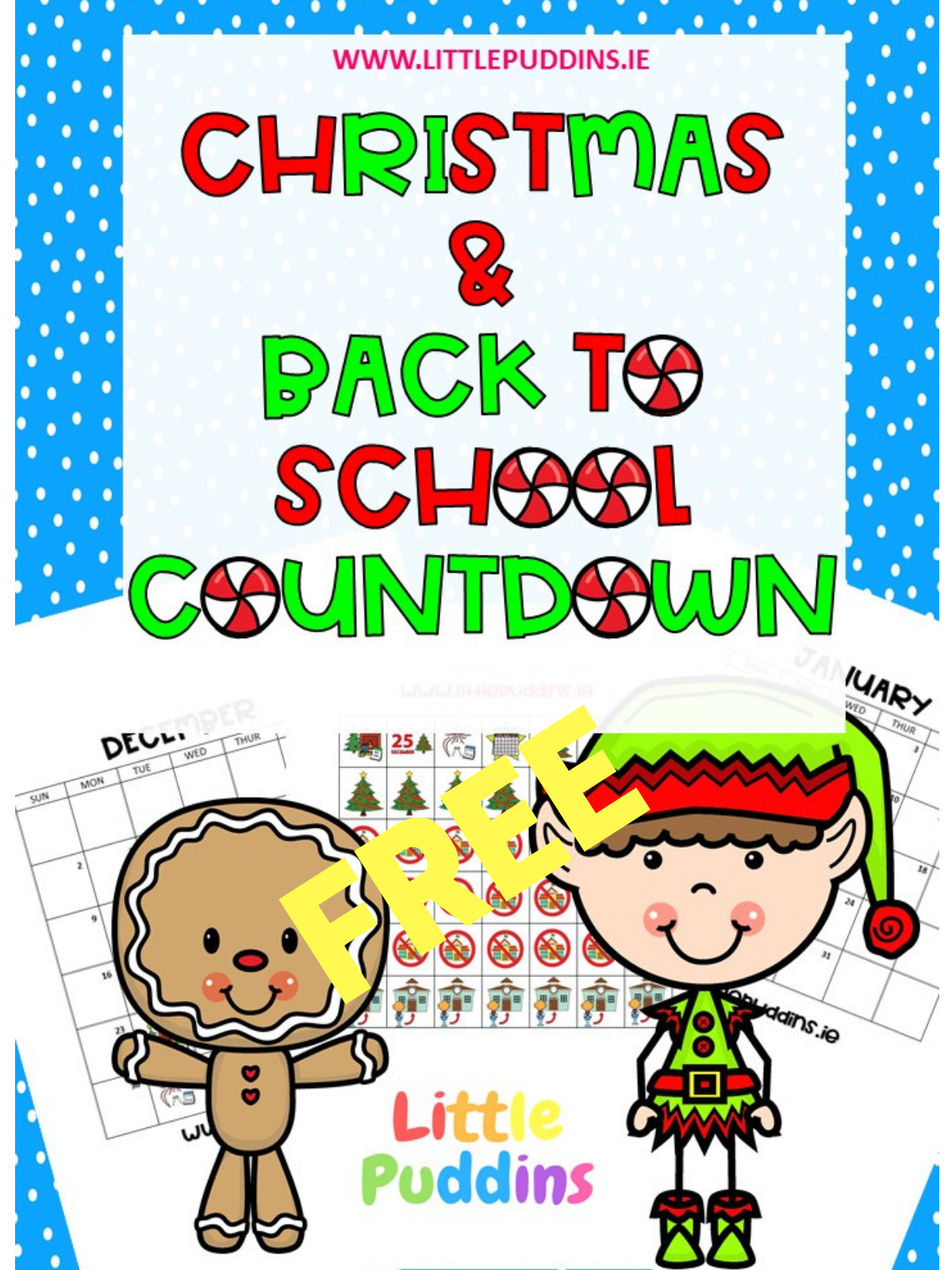 Countdown to Christmas – Little Puddins Free Printables