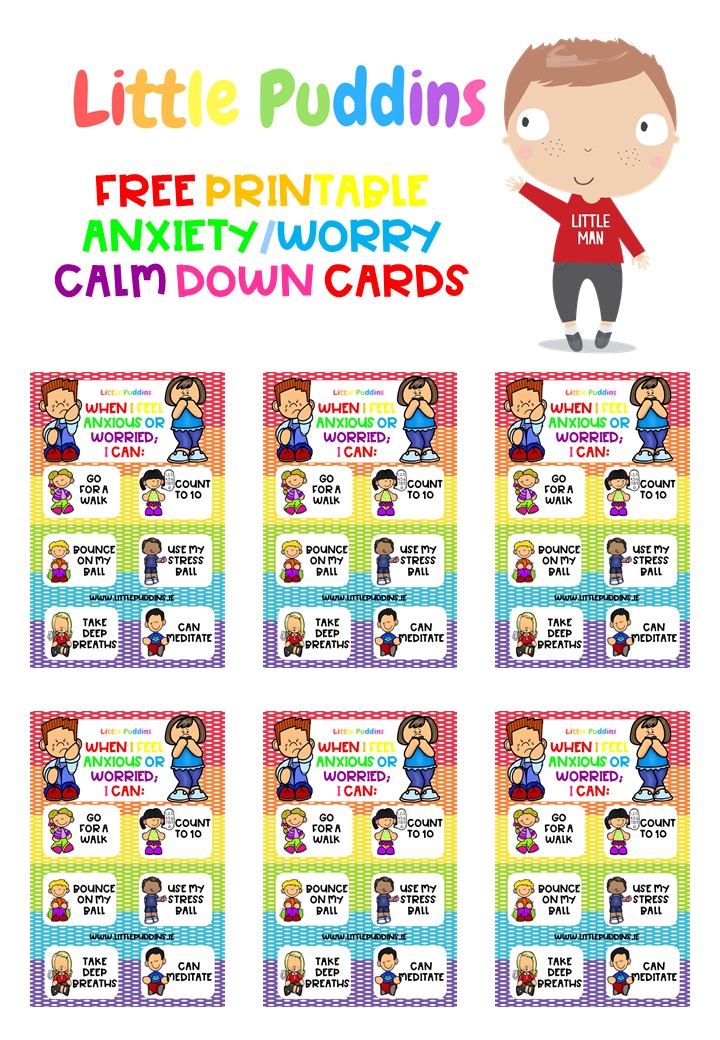 Calm Down Cards Free Printable Little Puddins Feelings Emotions