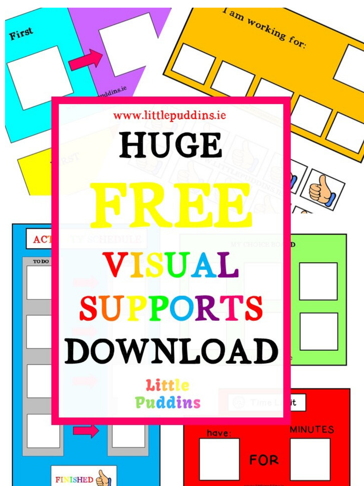 Autism Visual Supports Free Printables Little Puddins